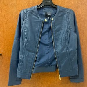 Can Women’s stylish  spring jacket Blue with Gold jip